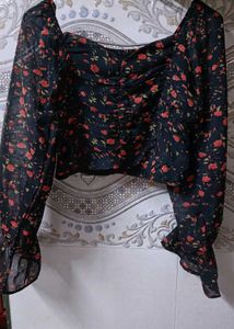 Smocked Crop Top
