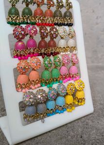 Colorful Jhumka Earrings