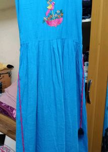 Blue 💙🔵 Long Ethnic Dress