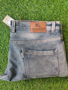 Denim Jeans Grey Shade Waist Size 40 Inch