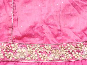 Elegant Pink Embroidered Kurta With Shalwar