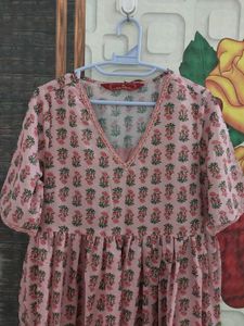 Cute Pink Floral Dress