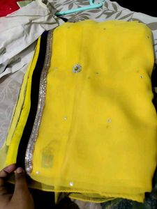 Yellow Sareee