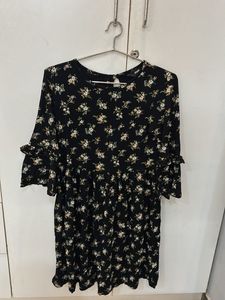 Floral Print Dress SIZE : M