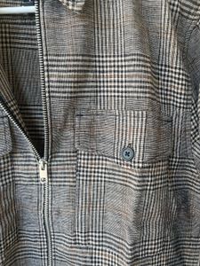 H&amp;M Plaid Zip-Up Jacket