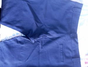 Navy Blue Slim Fit Pants