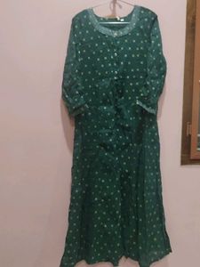 Green Patterned Maxi Dress