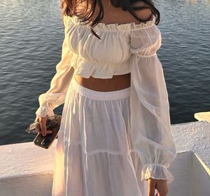 Pinteresty White Co-ord Set