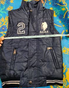 Stylish Navy Blue Vest Jacket