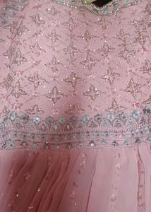Pink Embellished Kurta Set