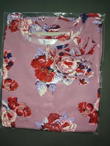 Pink Floral Peplum Top