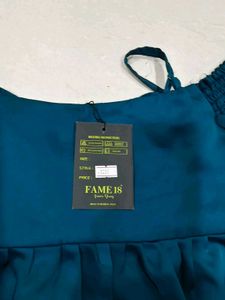 Teal Off-the-Shoulder Top