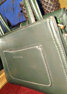 Kris Bella Green Handbag