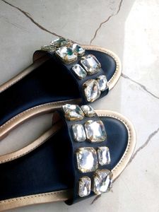 Cleo Rhinestone Sandals - Size 6