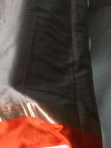 ComboOffer - UnusedOrangeBorderSarees WithSt