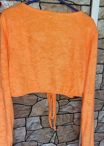 Orange Jacket Top
