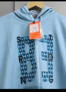 Blue Graphic Hoodie