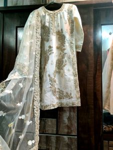 Heavy Zari Work Sharara Suit