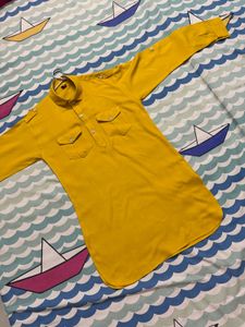 Kids Mustard/Yellow Kurta