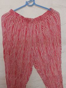 Pink &amp; White Embroidered Cotton Top - XL