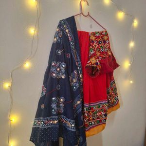 lehenga choli with blouse and odhni