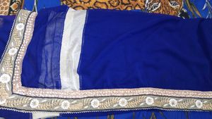 Heavy Embroidery Work Saree