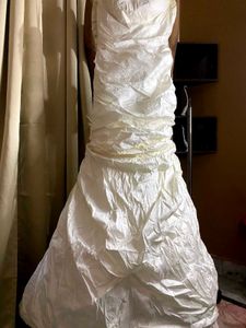 Mermaid White Runway Model Wedding Gown Dress