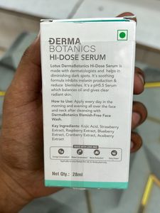 Lotus Face Serum Derma Botanics Hi Dose Serm