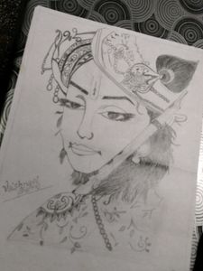 Krishna Painting Sketch