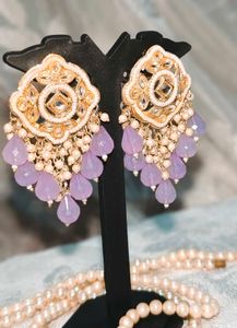 New/ Unused Lilac Drop Earrings