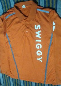 Orange Polo Shirt-M