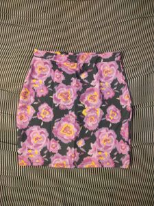 Floral Mini Skirt