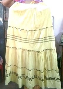 Tiered Yellow Skirt