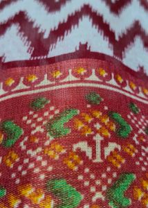 Vintage Red Patterned Fabric