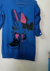 Blue Minnie Mouse Tee