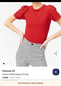 FOREVER 21 RED SEXY TOP