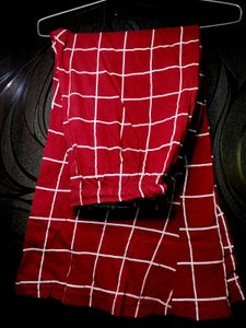 Maroon Plaid Lounge Pants