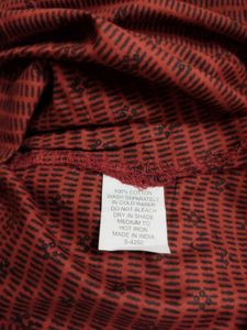 Biba Maroon Black Printed Kurta Pajama Dupatta