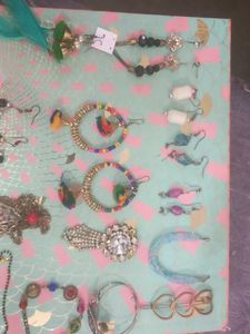 Combo Of Earrings &amp; Many More Jewelry Items