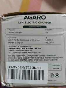 AGARO Mini Electric Chopper