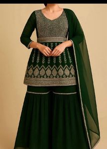 Elegant Green Anarkali Suit