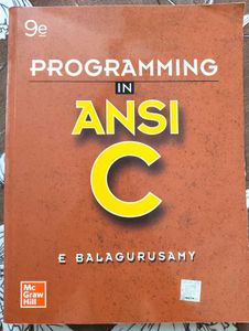 Programming in ANSI C, 9th Edition