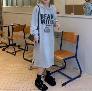 Comfy Gray Hoodie Dress