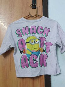 Max Minions Graphic Tee For 11-12 Yrs Girls