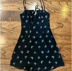 H&M Butterfly Print Mini Dress