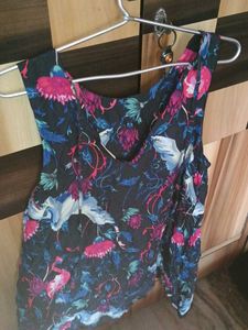 Floral Cut Sleaves Top