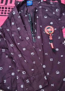 Boys Patterned Casual Shirt