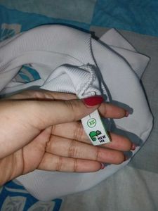 Y2k White &#34;A Little Bit Spoiled&#34; Baby Tee