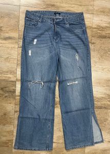 Street9 Ripped Wide Leg Jeans