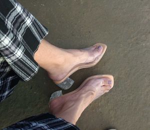 transparent heels